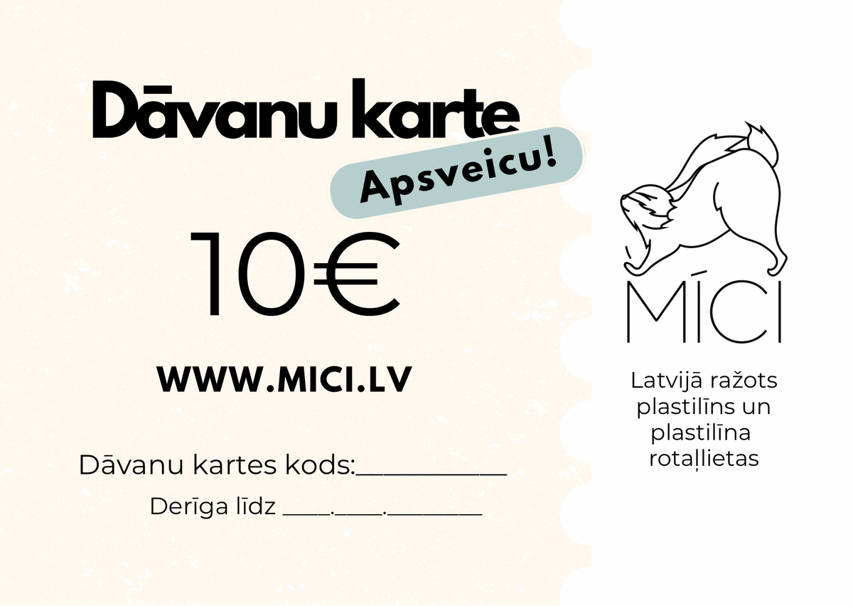 MĪCI dāvanu karte
